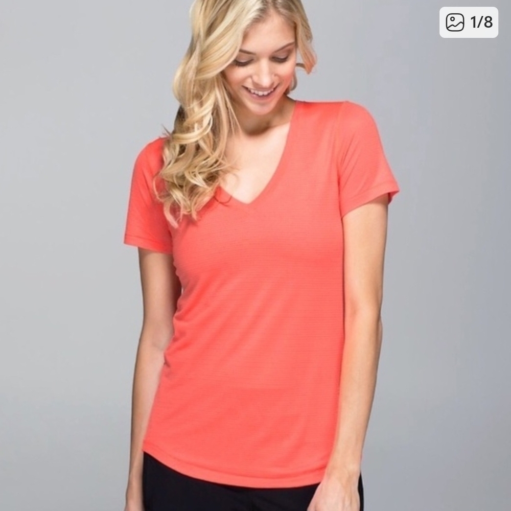 Lululemon What The Sport Tee Pink Size 8